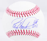 Barry Larkin Autographed Rawlings OML Baseball w/HOF  - Beckett W Hologram *Blue Image 1