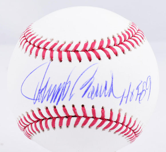 Johnny Bench Autographed Rawlings OML Baseball w/HOF  - Fanatics *Blue Image 1