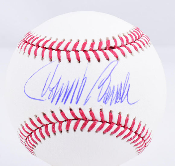 Johnny Bench Autographed Rawlings OML Baseball  - Fanatics *Blue Image 1