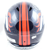 Champ Bailey Autographed Denver Broncos F/S Speed Helmet w/HOF - Beckett W Hologram *Silver Image 3