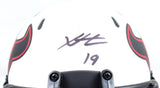Xavier Hutchinson Autographed Houston Texans Lunar Speed Mini Helmet-Beckett W Hologram *Black Image 2