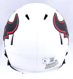 Xavier Hutchinson Autographed Houston Texans Lunar Speed Mini Helmet-Beckett W Hologram *Black Image 3
