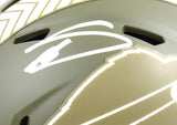 Stefon Diggs Autographed Buffalo Bills Salute to Service Speed Mini Helmet-Beckett W Hologram *White Image 2