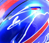 Stefon Diggs Autographed Buffalo Bills Flash Speed Mini Helmet- Beckett W Hologram *White Image 2