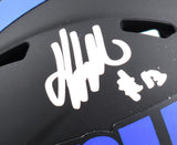 Jalin Hyatt Autographed New York Giants Eclipse Speed Mini Helmet - Beckett W Hologram *Silver Image 2