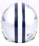 Rayfield Wright Signed Dallas Cowboys Mini Helmet w/ HOF- Beckett W *Blue Image 3