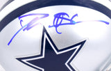 Deion Sanders Autographed Dallas Cowboys Mini Helmet- Beckett W *Blue Image 2
