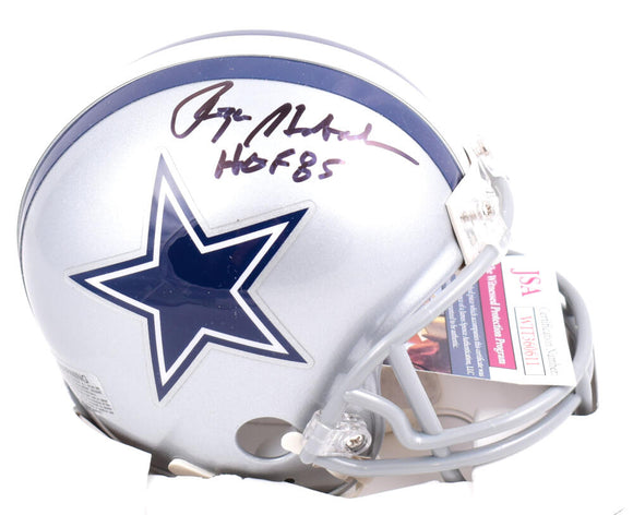 Roger Staubach Autographed Dallas Cowboys Mini Helmet w/ HOF - JSA W *Black Image 1