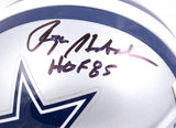 Roger Staubach Autographed Dallas Cowboys Mini Helmet w/ HOF - JSA W *Black Image 2