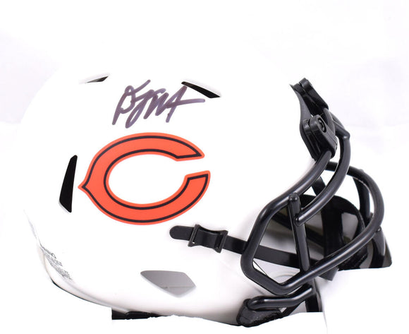 D.J. Moore Autographed Chicago Bears Lunar Speed Mini Helmet-Beckett W Hologram *Black Image 1