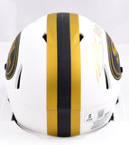 Patrick Willis Autographed San Francisco 49ers Lunar Speed Mini Helmet w/HOF - Beckett W Hologram *Gold Image 3