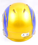 Aaron Donald Autographed Los Angeles Rams Flash Speed Mini Helmet-Beckett W Hologram *White Image 3