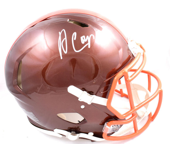 Amari Cooper Autographed Cleveland Browns F/S Flash Speed Authentic Helmet-Beckett W Hologram *White Image 1