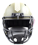 Travis Etienne Jr. Autographed Jacksonville Jaguars F/S Salute to Service Speed Helmet - JSA *White Image 3