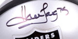 Howie Long Autographed Raiders Mini Helmet - Beckett W Hologram *Black Image 2