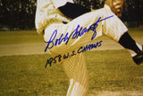 Bobby Shantz WS Champs Autographed 8x10 Pitching Photo- JSA Authenticated
