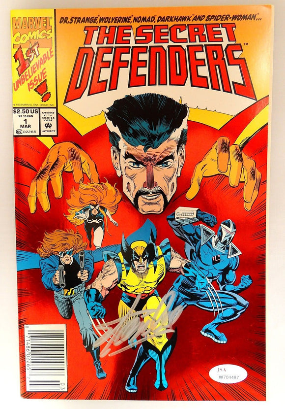 Stan Lee Autographed The Secret Defenders Comic Book- JSA W704487