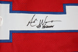 Andre Ware Autographed Red Jersey- JSA W Authenticated