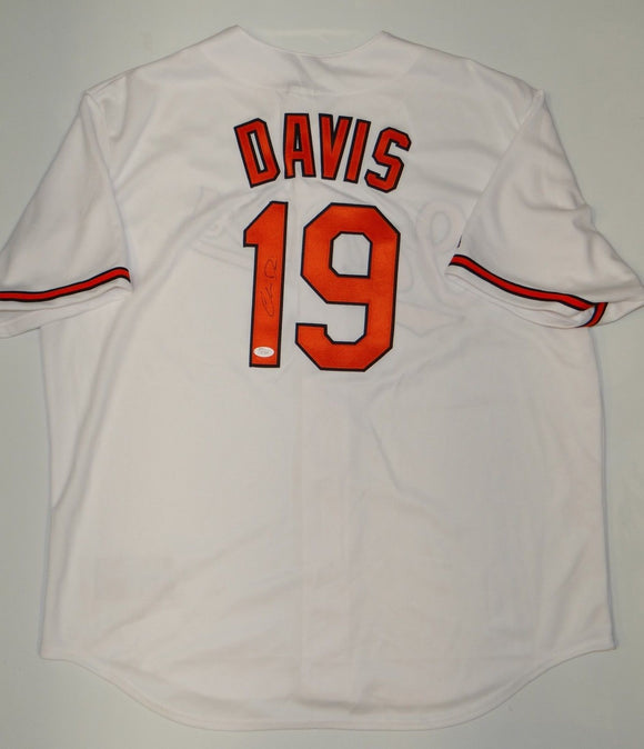 Chris Davis Autographed White Baltimore Orioles Jersey- JSA W Authenticated