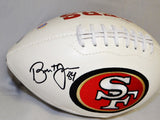 Brent Jones Autographed San Francisco 49ers Logo Football- JSA W Authenticated