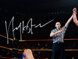Hulk Hogan Autographed 8x10 With Referee Photo- JSA W Auth