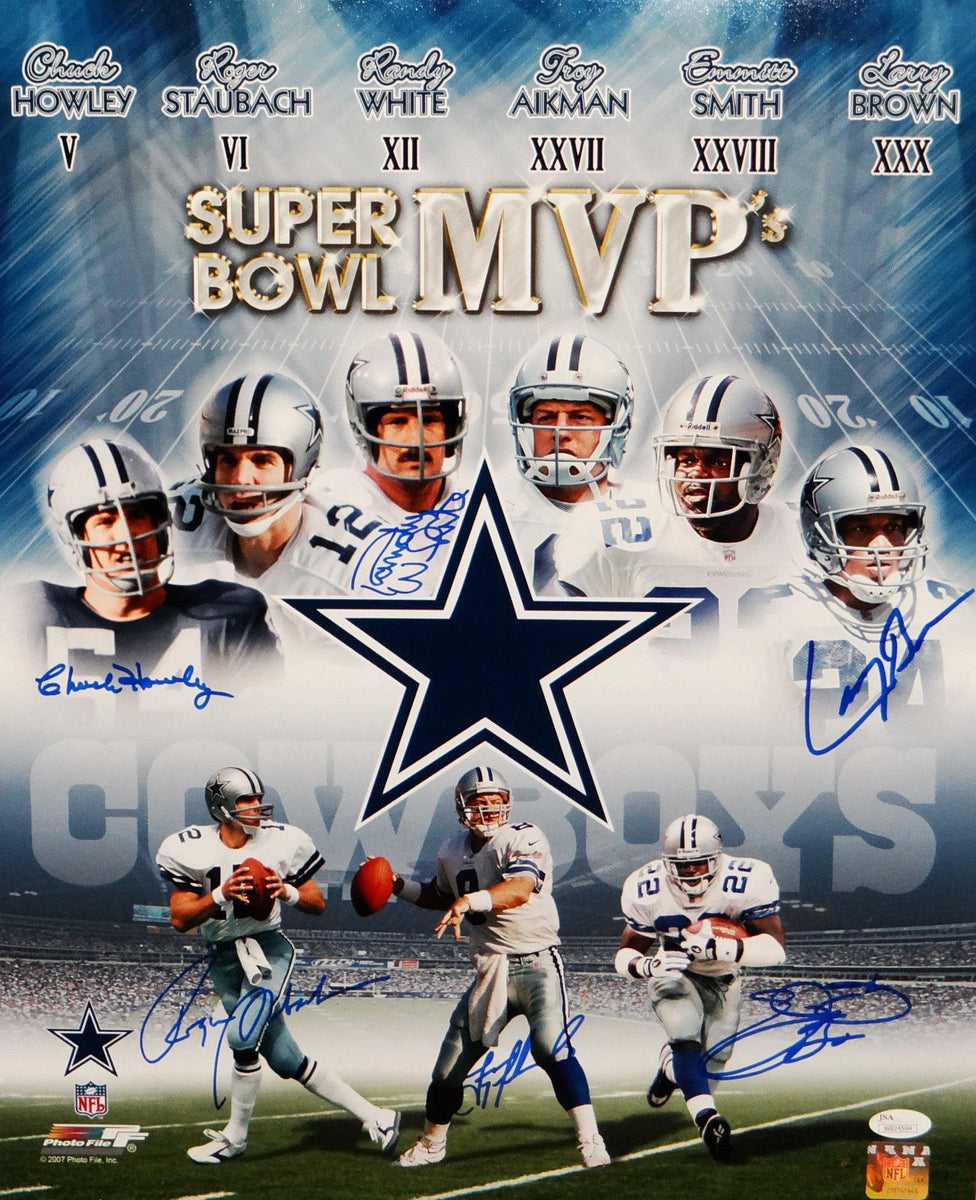 Dallas Cowboys SB MVP's Multi-Signed 16x20 Photo- JSA Authenticated – The  Jersey Source