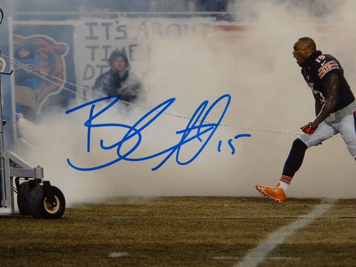 Brandon Marshall Autographed 16x20 Yelling In Smoke Photo- JSA W Authe –  The Jersey Source