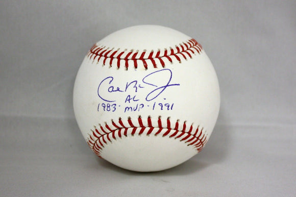 Cal Ripken Jr AL MVP Autographed Rawlings OML Baseball- JSA W Authenticated
