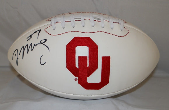DeMarco Murray Autographed Oklahoma Sooners Logo Football- JSA W Authenticated