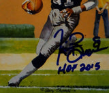 Tim Brown Autographed Oakland Raiders Goal Line Art Card W/ HOF- JSA Witnessed Auth
