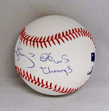Darryl Strawberry 86 WS Champs Autographed Rawlings OML Baseball- JSA Auth