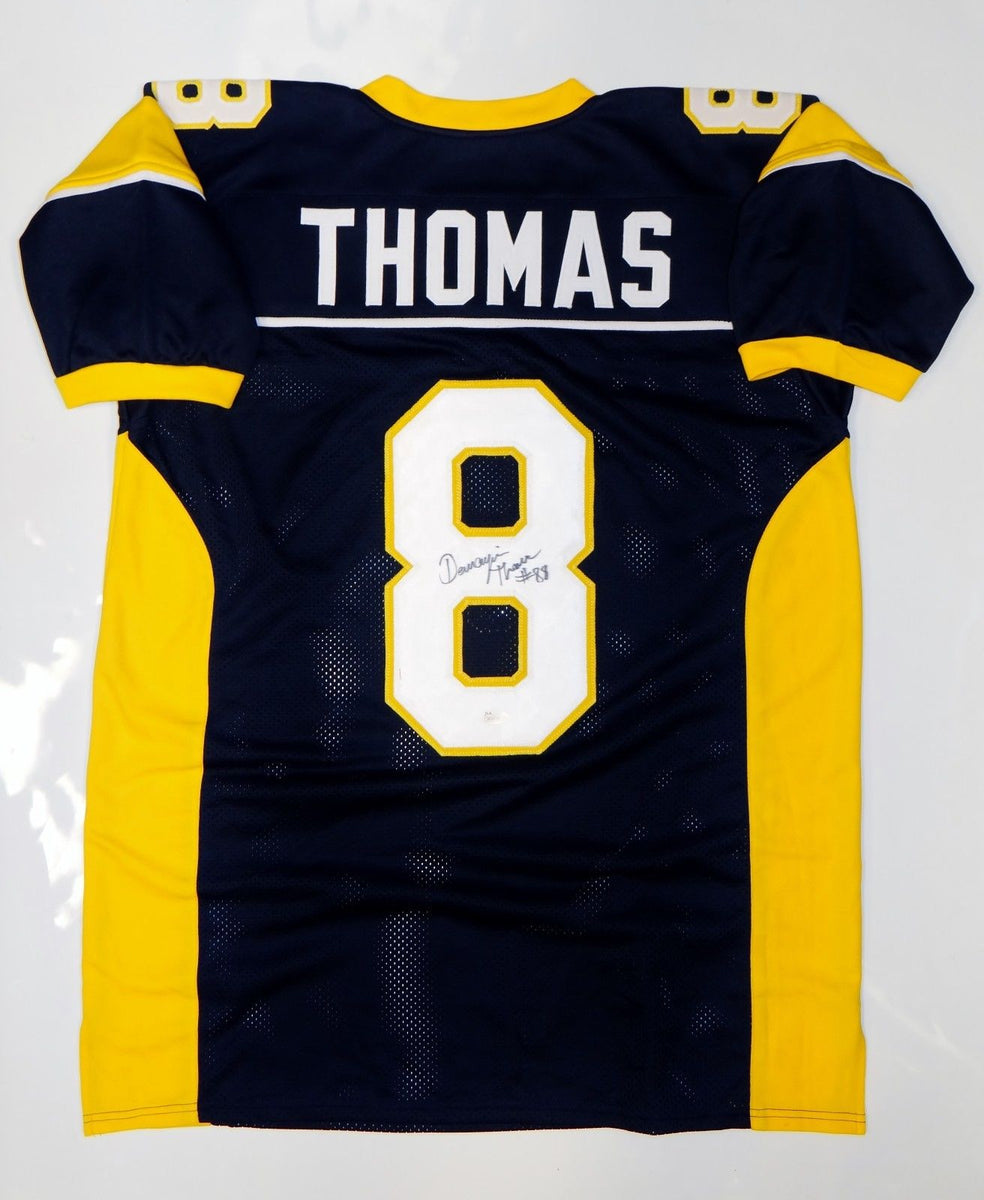 Demaryius Thomas Autographed Blue w/ Yellow College Style Jersey - JSA –  The Jersey Source