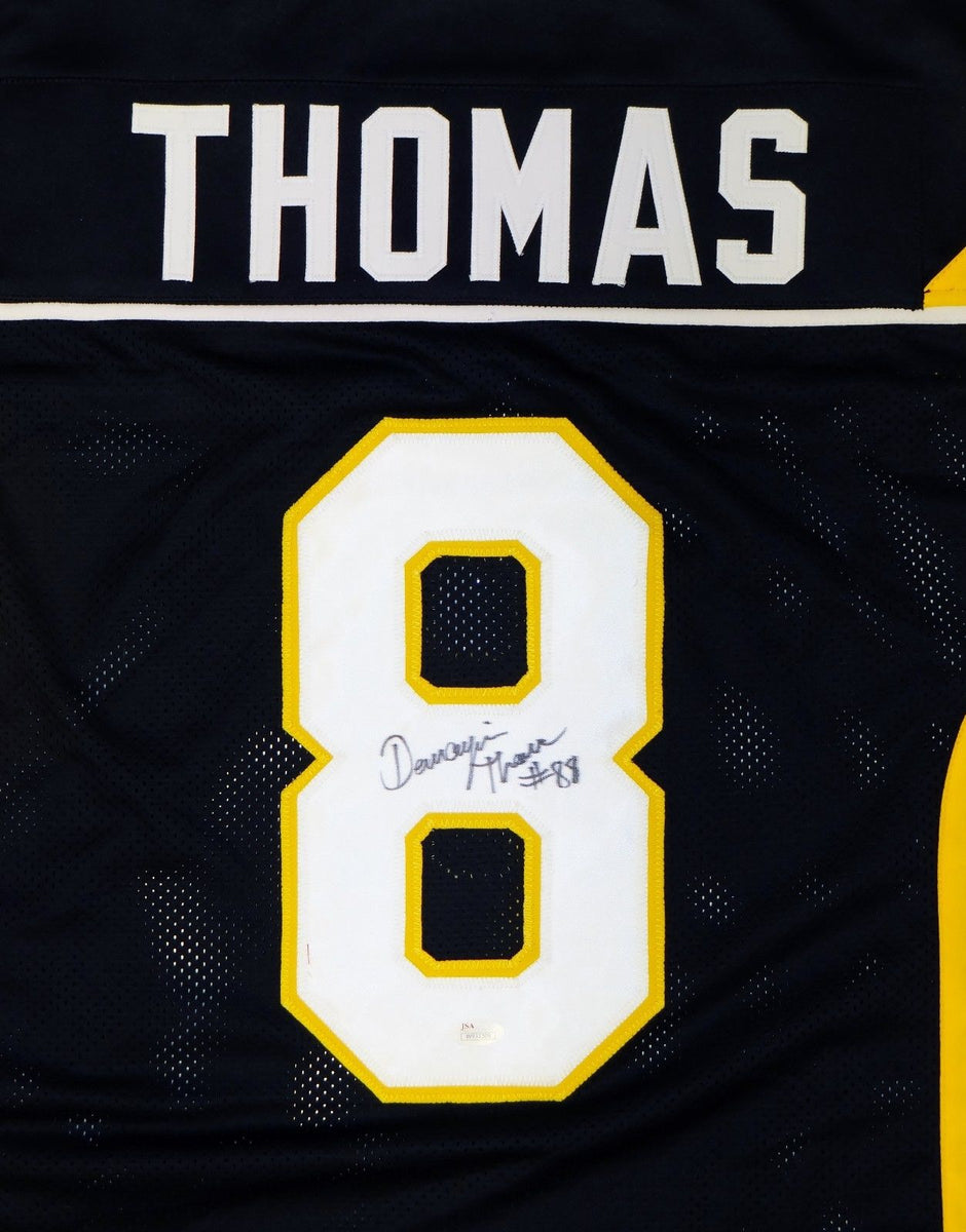 Demaryius Thomas Autographed Blue w/ Yellow College Style Jersey - JSA –  The Jersey Source