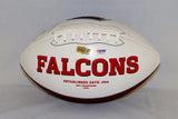 Brett Favre Autographed Atlanta Falcons Logo Football- PSA ITP Authenticated