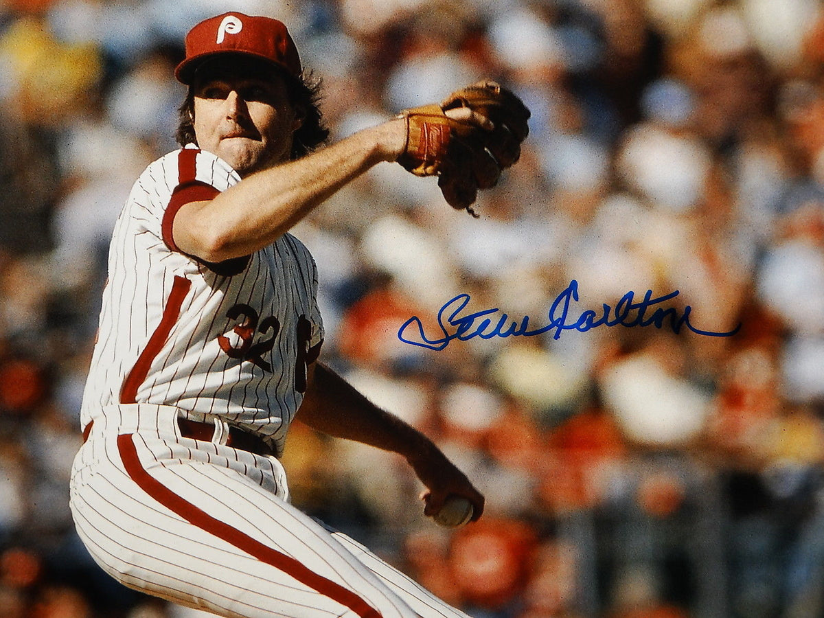 Steve Carlton Autographed Phillies 16x20 Pitching Photo- JSA-W Authent –  Super Sports Center