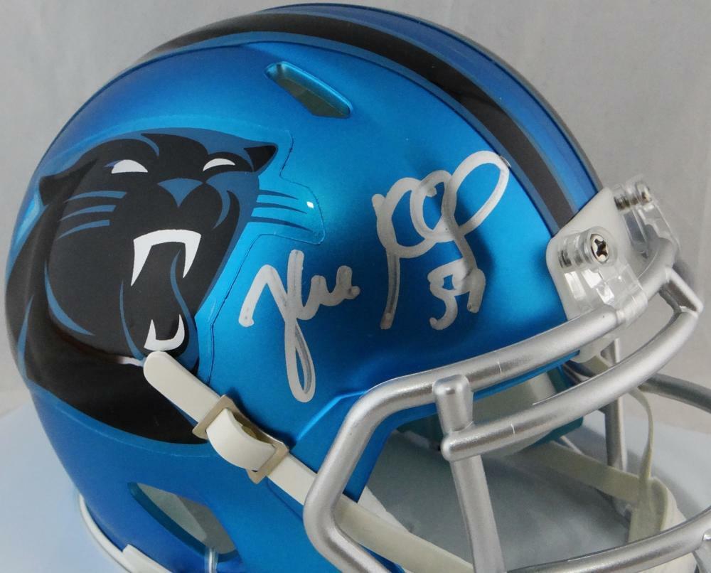 Luke Kuechly Autographed Carolina Panthers Blaze Mini Football