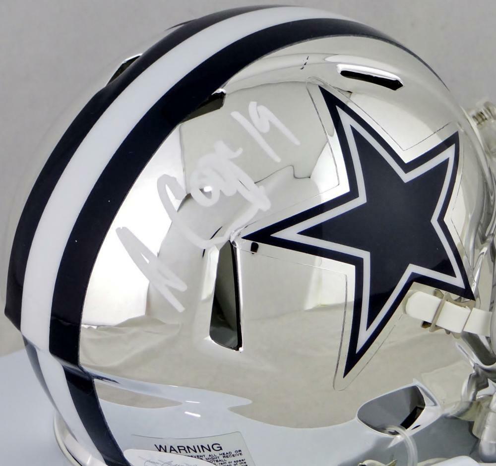 Amari Cooper Autographed Dallas Cowboys Mini Football Helmet - JSA COA