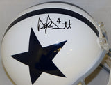Dak Prescott Autographed Dallas Cowboys Full Size TB Helmet- JSA Witnessed Auth Image 2