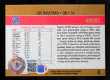 1990 Pro Set NFL Passing Leaders #8 Joe Montana Auto 49ers Autograph Beckett Authenticated Image 2