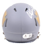 Christian Okoye Autographed Kansas City Chiefs Slate Speed Mini Helmet-Beckett W Hologram *White Image 3