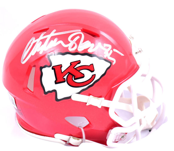 Christian Okoye Autographed Kansas City Chiefs Speed Mini Helmet-Beckett W Hologram *Silver Image 1