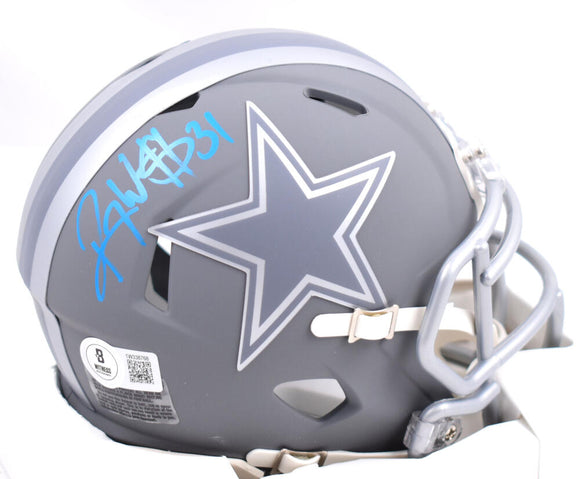 Roy Williams Autographed Dallas Cowboys Slate Speed Mini Helmet-Beckett W Hologram *Blue Image 1