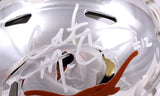 Colt McCoy Autographed Texas Longhorns Chrome Speed Mini Helmet-Beckett W Hologram *White Image 2