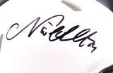 Nick Chubb Autographed Cleveland Browns Alternate Speed Mini Helmet-Beckett W Hologram *Black Image 2