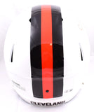 Nick Chubb Autographed Cleveland Browns F/S Alternate 2023 Speed Helmet-Beckett W Hologram *Orange Image 4