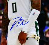 Giannis Antetokounmpo Damian Lillard Autographed Milwaukee Bucks 16x20 Photo-Beckett W Hologram *Blue Image 3