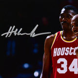 Clyde Drexler Hakeem Olajuwon Houston Rockets Autographed 8x10 Smile Photo - JSA W *Silver Image 2