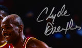 Clyde Drexler Hakeem Olajuwon Houston Rockets Autographed 8x10 Smile Photo - JSA W *Silver Image 3
