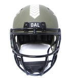 Micah Parsons Autographed Dallas Cowboys Salute to Service Speed F/S Helmet- Fanatics *White Image 3