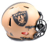 Davante Adams Autographed Las Vegas Raiders F/S Salute to Service 2023 Speed Authentic Helmet-Beckett W Hologram *White Image 1